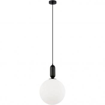 Black Glass Pendant Light by Viokef