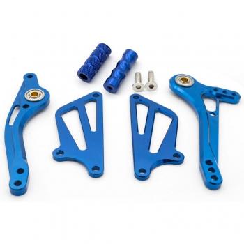 CNC Aluminum Rearset Foot Pegs with Shifter and Brake Lever for Kawasaki ZX-10R 2004-2005