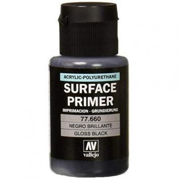 Vallejo Metal Color Schwarz glänzend Grundierung 32 ml
