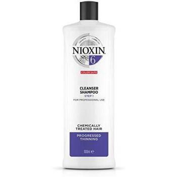 Nioxin System 6 champú voluminizador para cabello muy débil y fino tratado químicamente 1000 ml