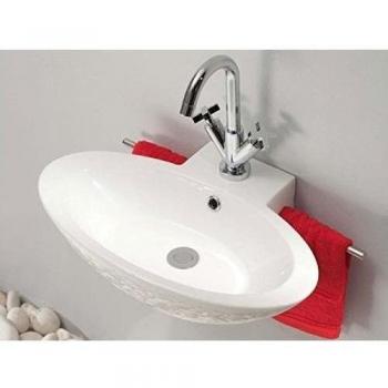 Bathco Lavabo Suspendido Oval Blanco (TT2) 60cm × 40cm