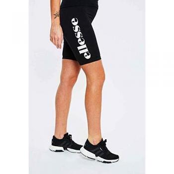 Ellesse Tour Noir Women's Fitness Short – Elastic Belt, Printed Logo