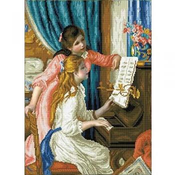 Renoir’s Girls at the Piano Diamond Canvas – 48×66 cm