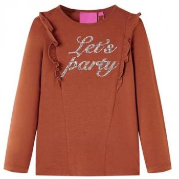 T-shirt Enfants Imprimé Pailleté Manches Longues