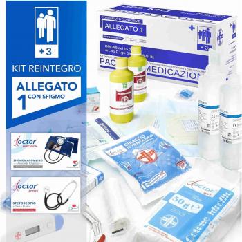 Kit di reintegro allegato 1 in contenitore antiurto