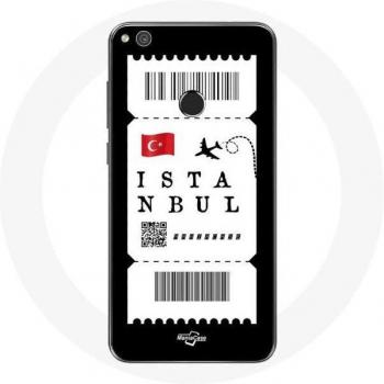 Case for Huawei P8 Lite 2017 Istanbul Turkey Flight Ticket