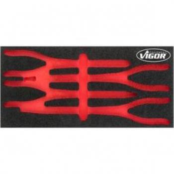 Vigor V4995-L – garniture en mousse souple, L × l = 393 mm × 188 mm