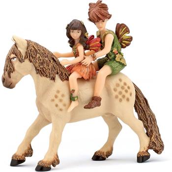Poni con niños Elfos, Figura Papo