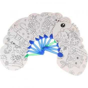 Flower Print Folding Hand Fan