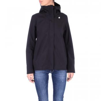 Black Madlaine Bonded Zip‑Up for Women, Size S (K‑Way)