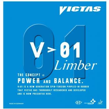 Table Tennis Soft Rubber V01 Red – VICTAS 20 mm, 2 kg (ID: 020341‑0040)