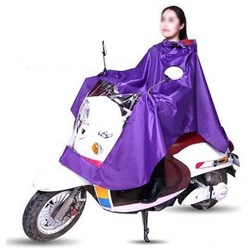 Hooded regenponcho voor fietsers
