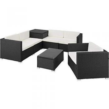 TecTake 800677 Mobilier de Jardin 5 Places en résine tressée