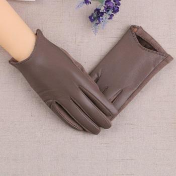 Thick Suede Leather Touch Screen Gloves for Women