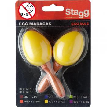 Stagg Plastic Egg Maracas Yellow