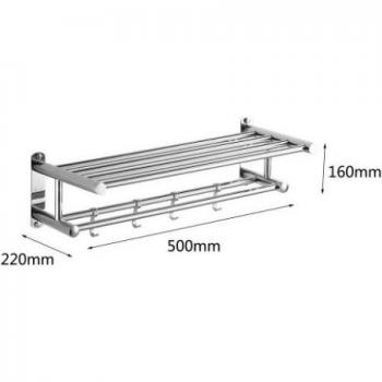 Toallero de Acero Inoxidable para Baños de 40 cm