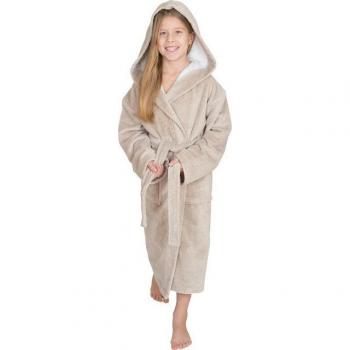 Wewo fashion Kinderbademantel 8521, Kapuze, Midilänge