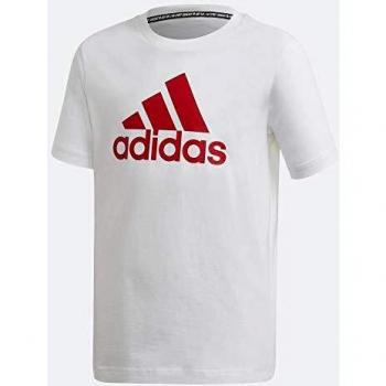 Adidas T-shirt tricot Yb Mh Bos Fille, Blanc/Rouge, 152