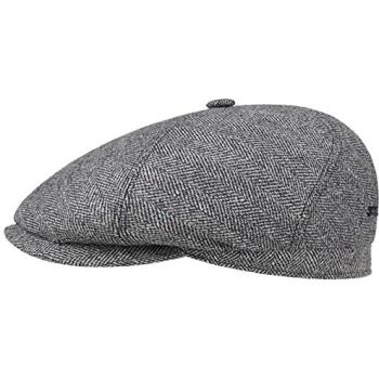 Blue‑Beige Milner Flat Cap – Stetson, 64 cm for Men