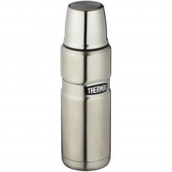 THERMOS Isolierflasche STAINLESS KING, 0,47 Liter, silber doppelwandiger Edelstahl mit Vakuumisolierung