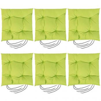 Coussins de siège citron vert avec attaches