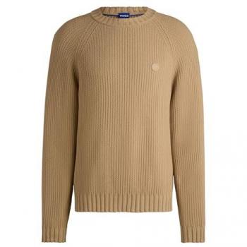 HUGO Sonni Pullover Beige Herren Größe L