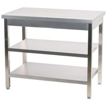 Cleiton® Mesa Profesional de Acero Inoxidable 1400x700x850
