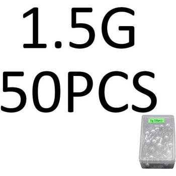 50pcs Barbed Jig Head Hooks for Soft Bait (1-20g)