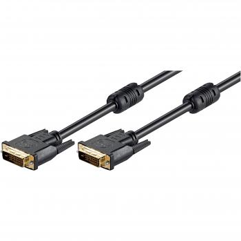 DVI-D Dual Link 10m Goobay Gold-Plated Full HD Connector