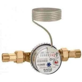 Contador volumétrico de agua fría Caleffi 7942 con salida de impulsos 1