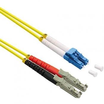 ROLINE LWL-Kabel duplex 9/125µm OS2, LSH APC / LC UPC Glasfaserkabel, (500.0 cm), LSOH