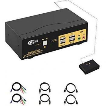 USB 2.0 Hub Integrated KVM Switch