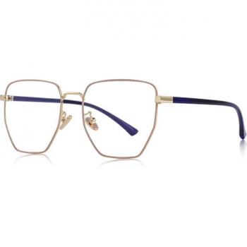 Lentes Rectangulares MERRYS S2095 Azul Retro
