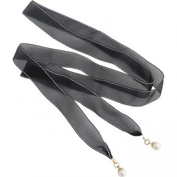 Accesorio de Vestido Elegante: Cinturón Largo con Perla