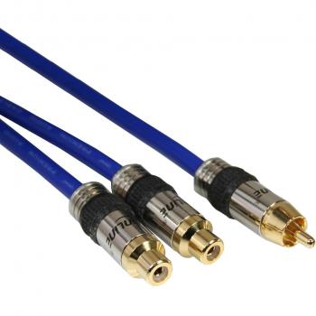 InLine Deluxe Y-Kabel 89924Q (1x Cinch Stecker auf 2x Cinch Buchse, 2m)