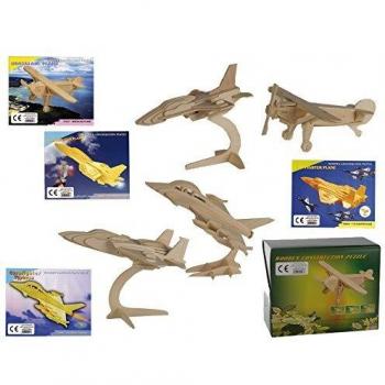 Puzzle en bois Avion 3D