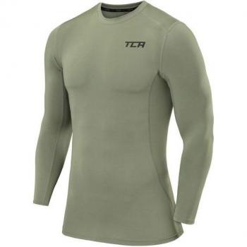 TCA Thermo Langarm Herren-Shirt Hellgrün