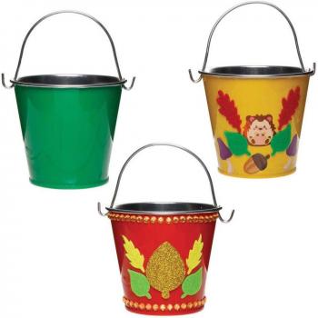 Seasonal Mini Tin Bins (Pack of 5) Craft Storage