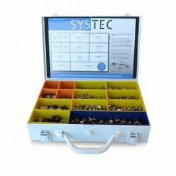 Systec assortimentskoffer moeren en ringen RVS A2 divers M6, M8 en M10