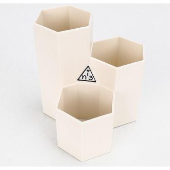 Boîte de rangement pour brosses cosmétiques avec 3 cases