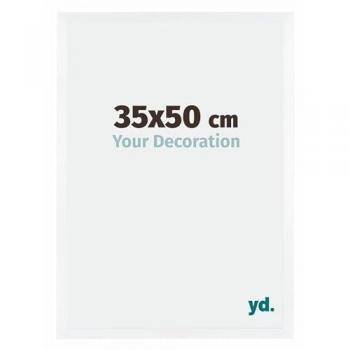 Décoratif Cadre Your Decoration 35x50 cm MDF Verre Plexiglas Brillant Blanc Catania
