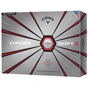 Callaway Chrome Soft X Golf Balls, White, One Dozen (2019)