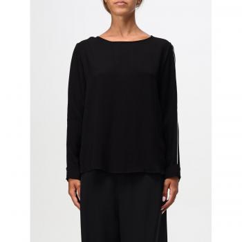 Maglia Hanita Fiore Applicato Viscosa Nero S
