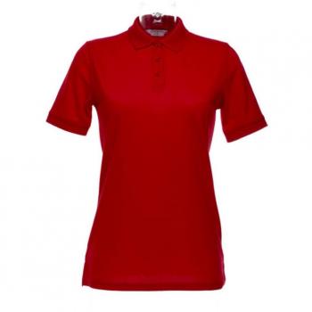 Kustom Kit Women's Classic Pique Polo Pack – 5 Pieces, Red, Size 12