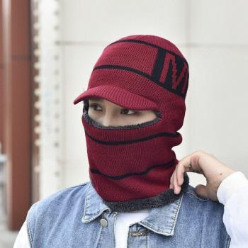 Soft Wool Skull Cap with Neck Warmer