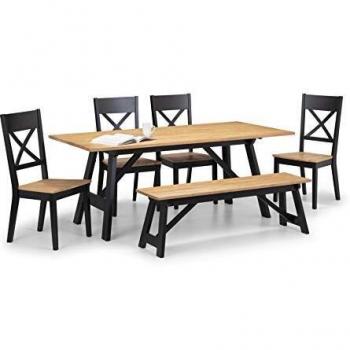 Hockley Dining Table Set with 4 Chairs and Bench