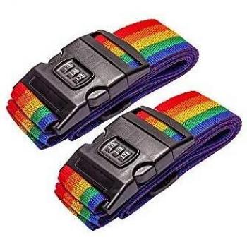 DoGeek Suitcase Packing Straps 2 Pack Adjustable with Lock