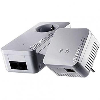 Kit de Red Inalámbrica Devolo DLAN 550 con Dos Adaptadores y Tomacorriente Schuko
