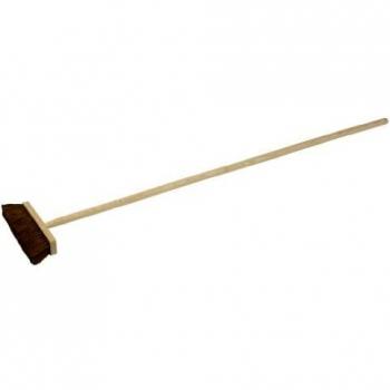 Balai coco droit 290 mm avec manche en bois