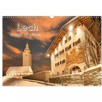 Lech magic of winter (Wandkalender 2024 DIN A3 quer) CALVENDO Monatskalender